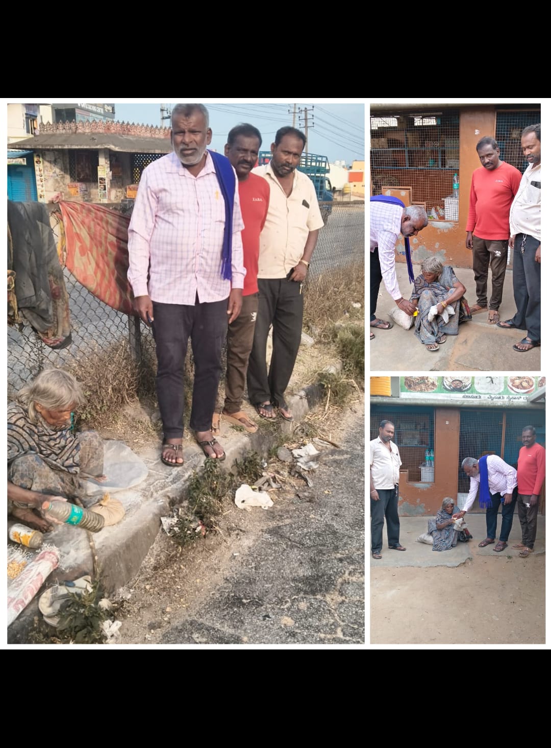 ಬಿಳಿಕೆರೆ ಹೈವೇ ರಸ್ತೆಯ ಪಕ್ಕದಲ್ಲೇ ಕೂರುತ್ತಿದ್ದ ಅನಾಥ ವೃದ್ಧೆ (75 ವರ್ಷ)ಯನ್ನು ರಕ್ಷಿಸಿ ವೃದ್ಧಾಶ್ರಮಕ್ಕೆ ಸೇರಿಸಲು ಅಧಿಕಾರಿಗಳಿಗೆ ಸೂಚಿಸಿದ ನಿಂಗರಾಜ್ ಮಲ್ಲಾಡಿ.