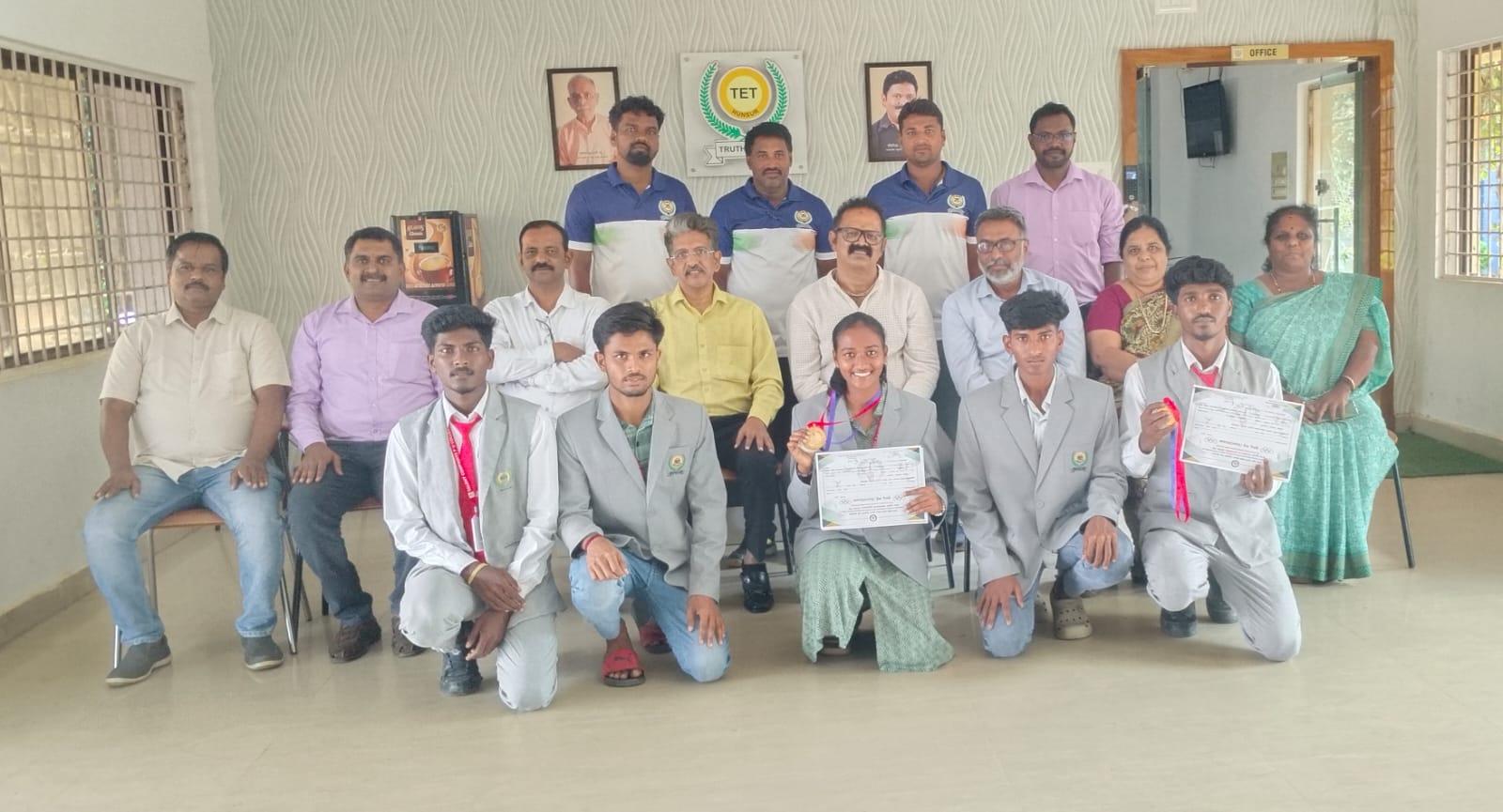 ಟ್ಯಾಲೆಂಟ್ ಶಿಕ್ಷಣ ಸಂಸ್ಥೆಯ ವಿದ್ಯಾರ್ಥಿಗಳ ಜಿಲ್ಲಾ ಮಟ್ಟದ ಕ್ರೀಡಾಕೂಟದಲ್ಲಿ ಅದ್ಭುತ ಸಾಧನೆ.