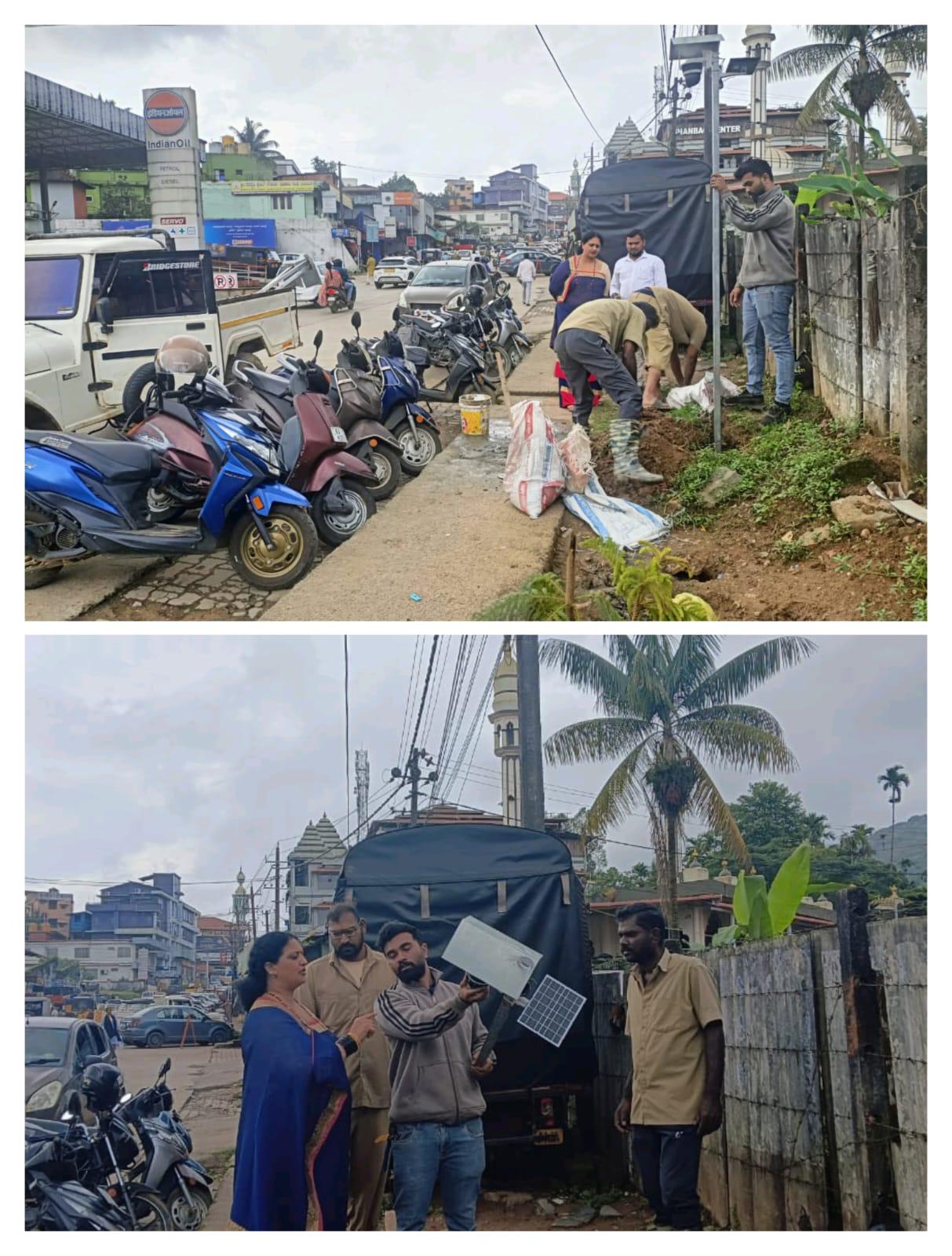 ವಿರಾಜಪೇಟೆ ನಗರದ ಪ್ರಮುಖ ಸ್ಥಳಗಳಲ್ಲಿ ಪುರಸಭೆವತಿಯಿಂದ ಸಿ. ಸಿ ಕ್ಯಾಮರಾ ಅಳವಡಿಕೆ. ಕಸ ಹಾಕುವವರ ಮೇಲೆ ಹದ್ದಿನ ಕಣ್ಣು. ಎಲ್ಲೆಂದರಲ್ಲಿ ಕಸ ಹಾಕಿದ್ದಲ್ಲಿ  ದಂಡ ಖಚಿತ.